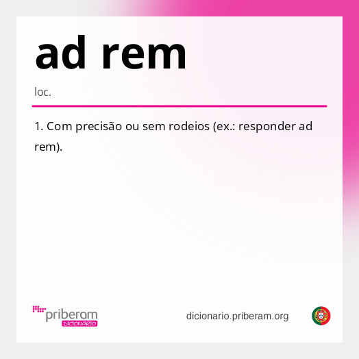 Significado de ad rem